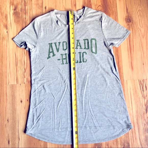 AVOCADO - HOLIC Tee Shirt MODERN LUX Short Sleeve Medium Gray Women’s Junior’s - Picture 7 of 16